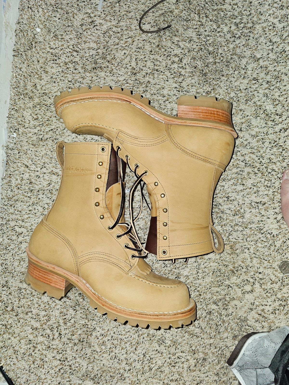 Photo by helix321 on October 3, 2023 of the Nicks Moc Toe in Seidel 1964 Tan.