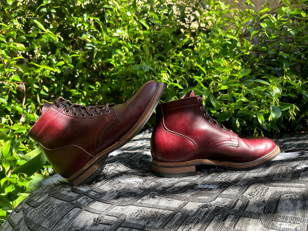 Photo by citylicker on May 8, 2023 of the Viberg Service Boot in Horween Color 8 Chromexcel.