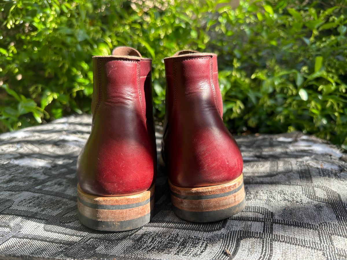 Photo by citylicker on May 8, 2023 of the Viberg Service Boot in Horween Color 8 Chromexcel.