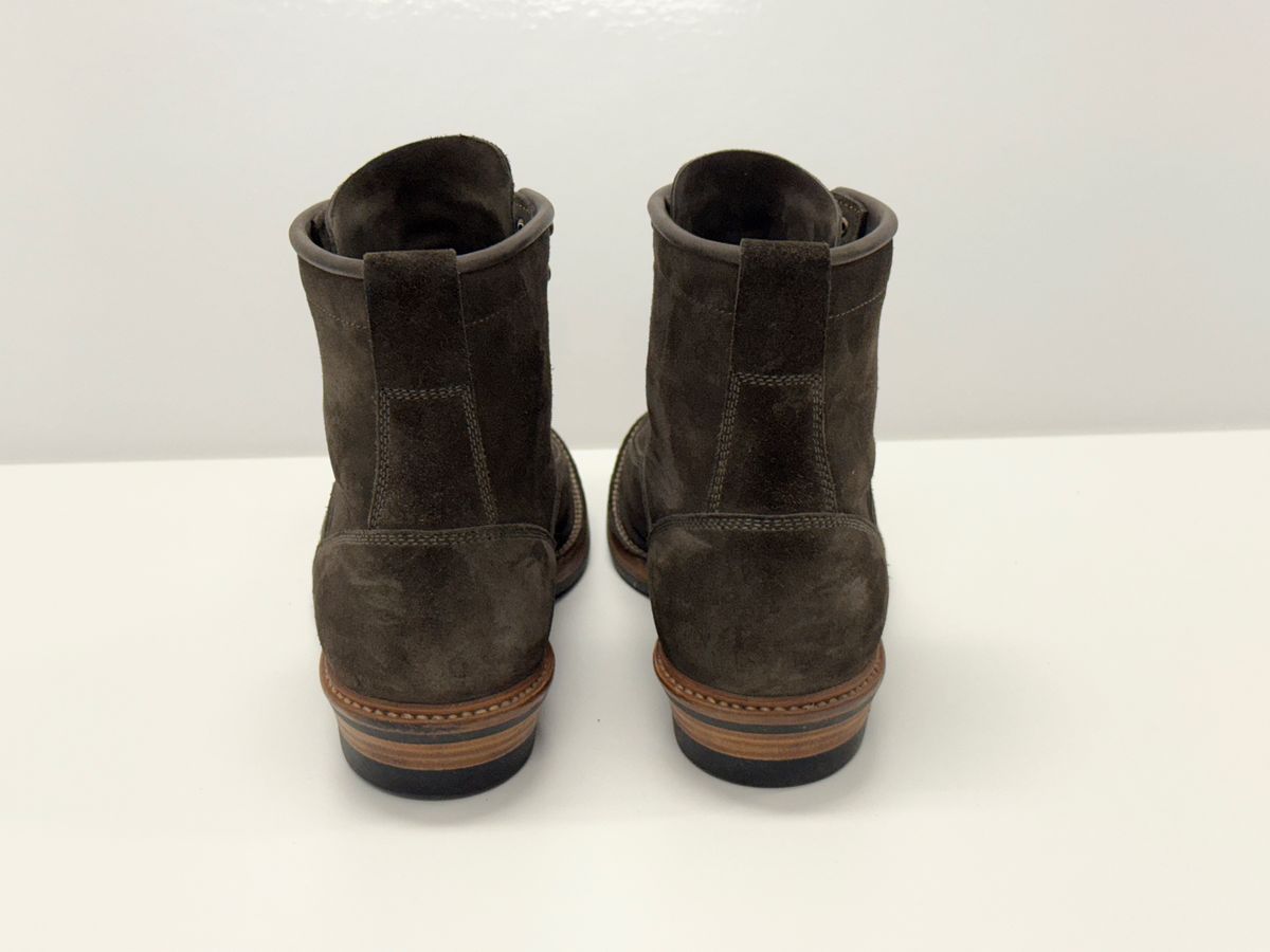 Photo by welts_and_wefts on November 3, 2025 of the Flame Panda Lace To Toe in Cf Stead Driftwood Suede.