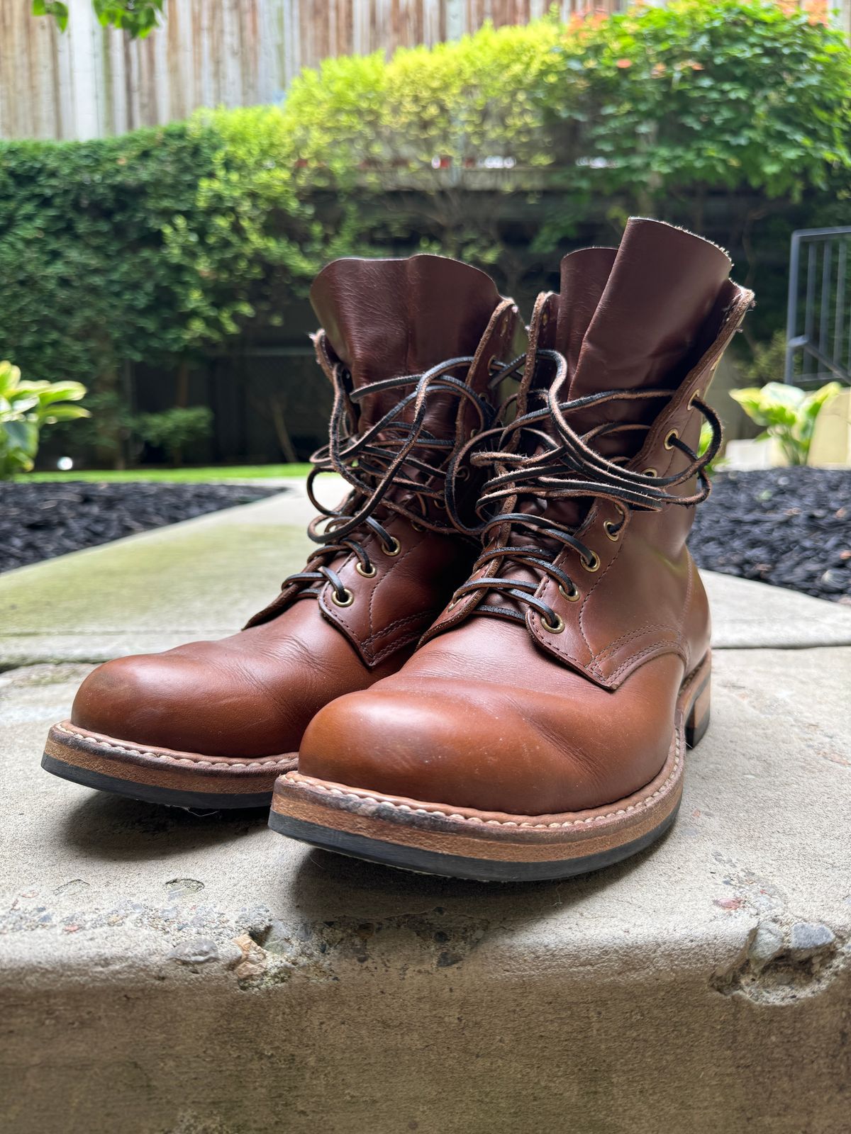 Photo by pasghetti_western on July 30, 2024 of the White's x Division Road Semi-Dress 375 in Horween British Tan Chromexcel.