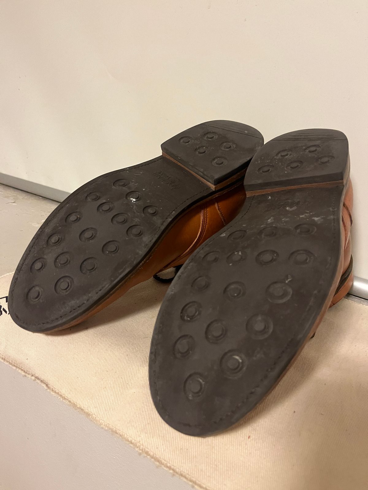 Photo by pasghetti_western on January 5, 2023 of the Grant Stone Diesel Boot in Horween English Tan Essex.