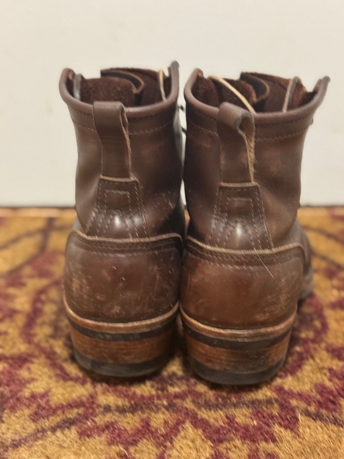 Photo by pasghetti_western on March 6, 2025 of the Nicks Robert in Horween Brown Chromexcel.