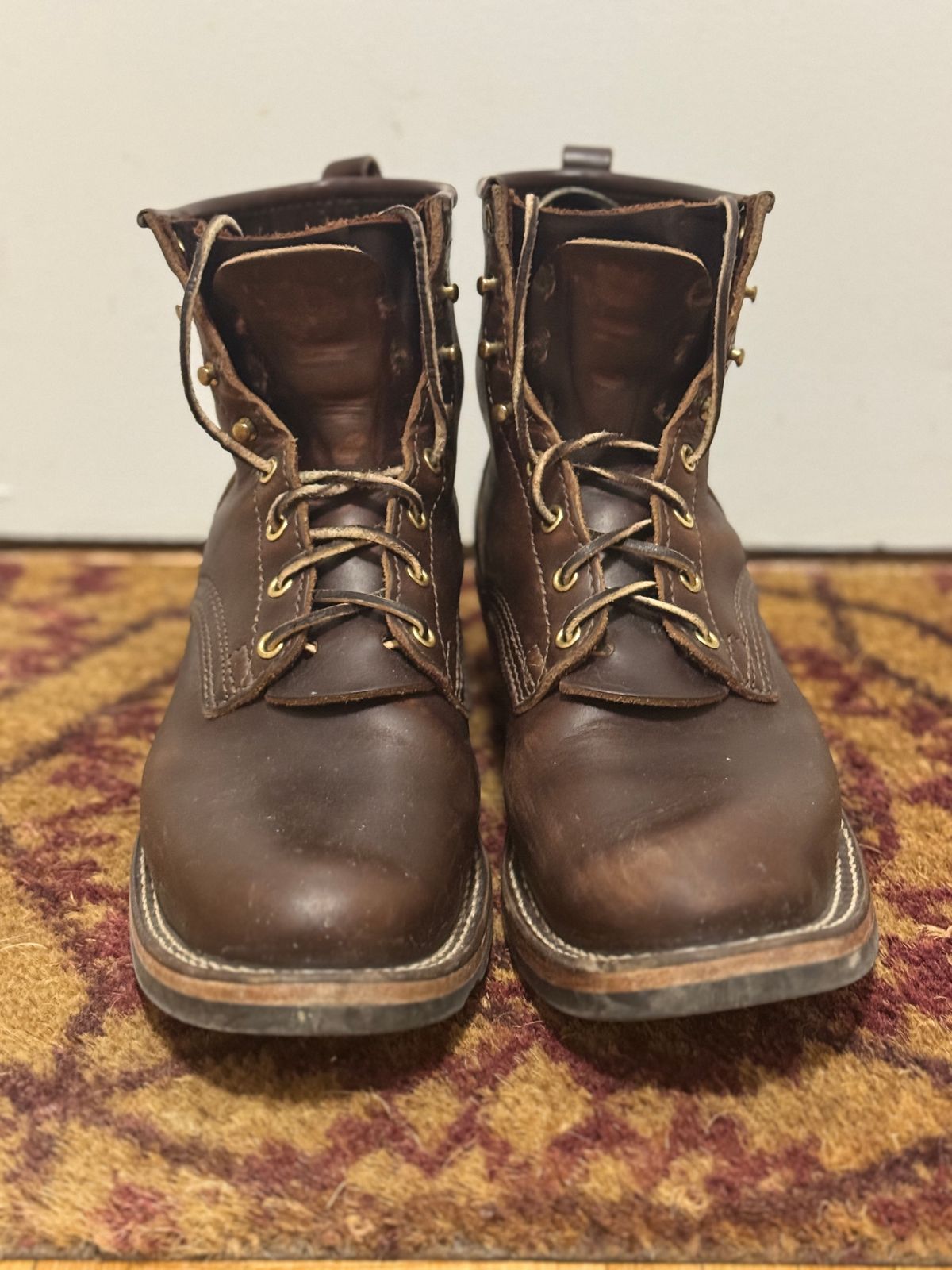 Photo by pasghetti_western on March 6, 2025 of the Nicks Robert in Horween Brown Chromexcel.