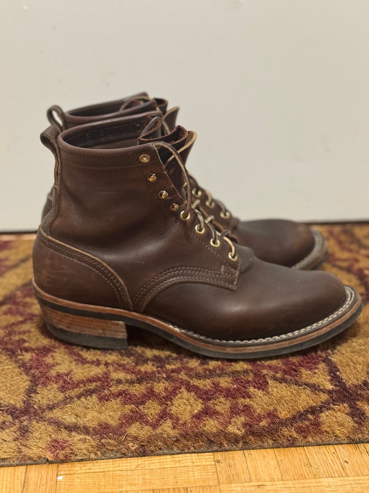 Photo by pasghetti_western on March 6, 2025 of the Nicks Robert in Horween Brown Chromexcel.