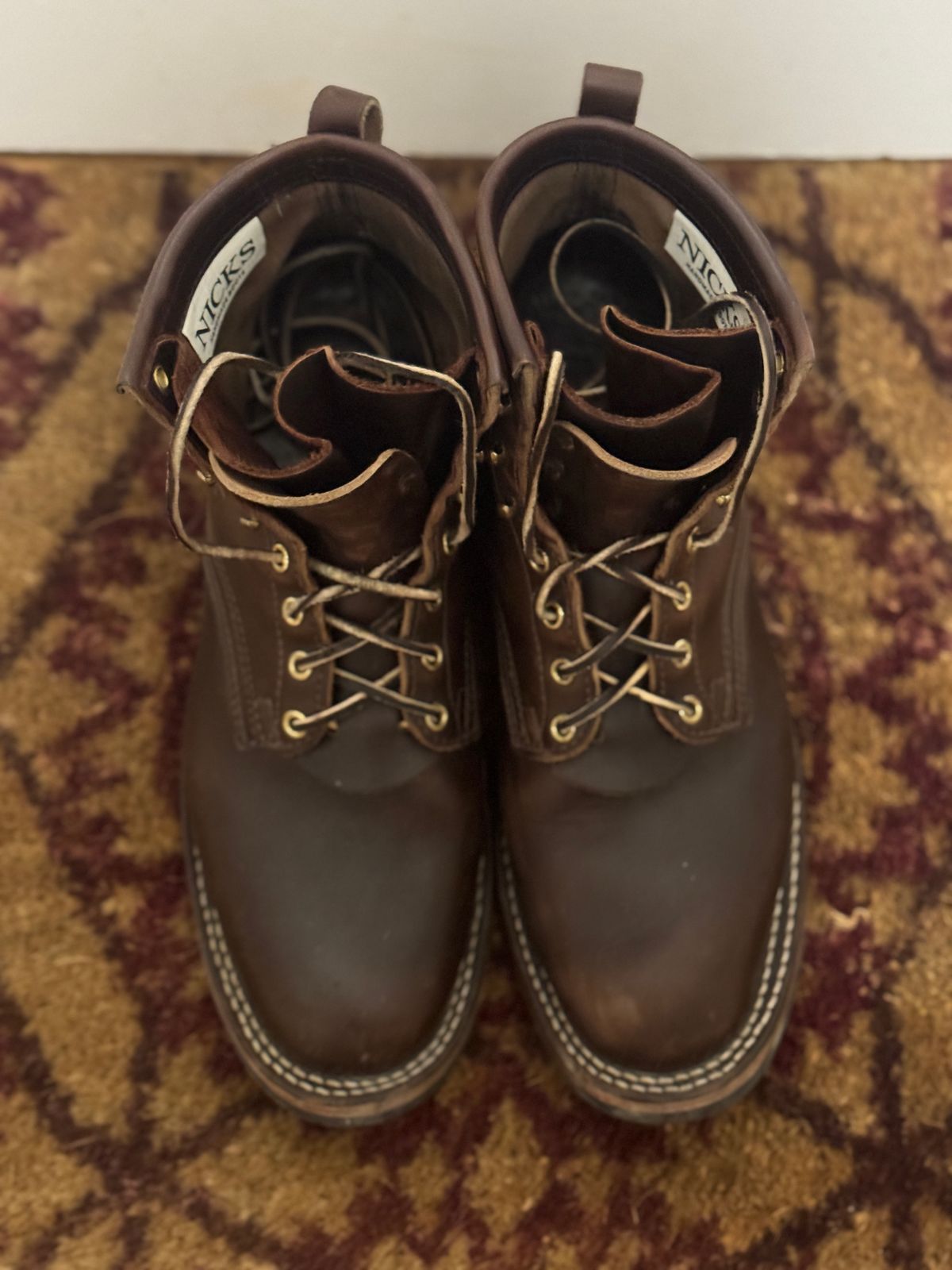 Photo by pasghetti_western on March 6, 2025 of the Nicks Robert in Horween Brown Chromexcel.