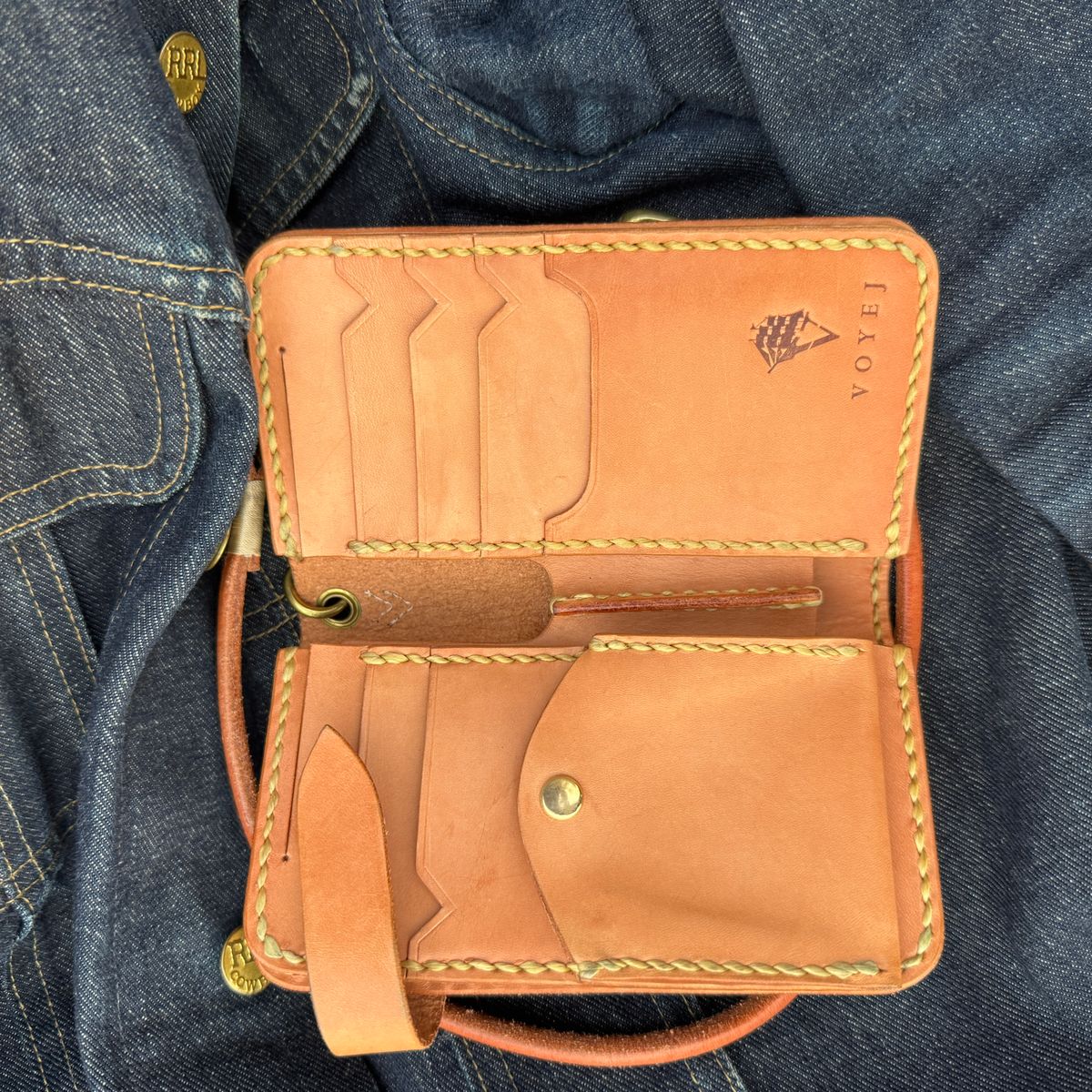 Photo by HLDM on November 5, 2025 of the Voyej Wallet in Unknown Natural Veg Tan.