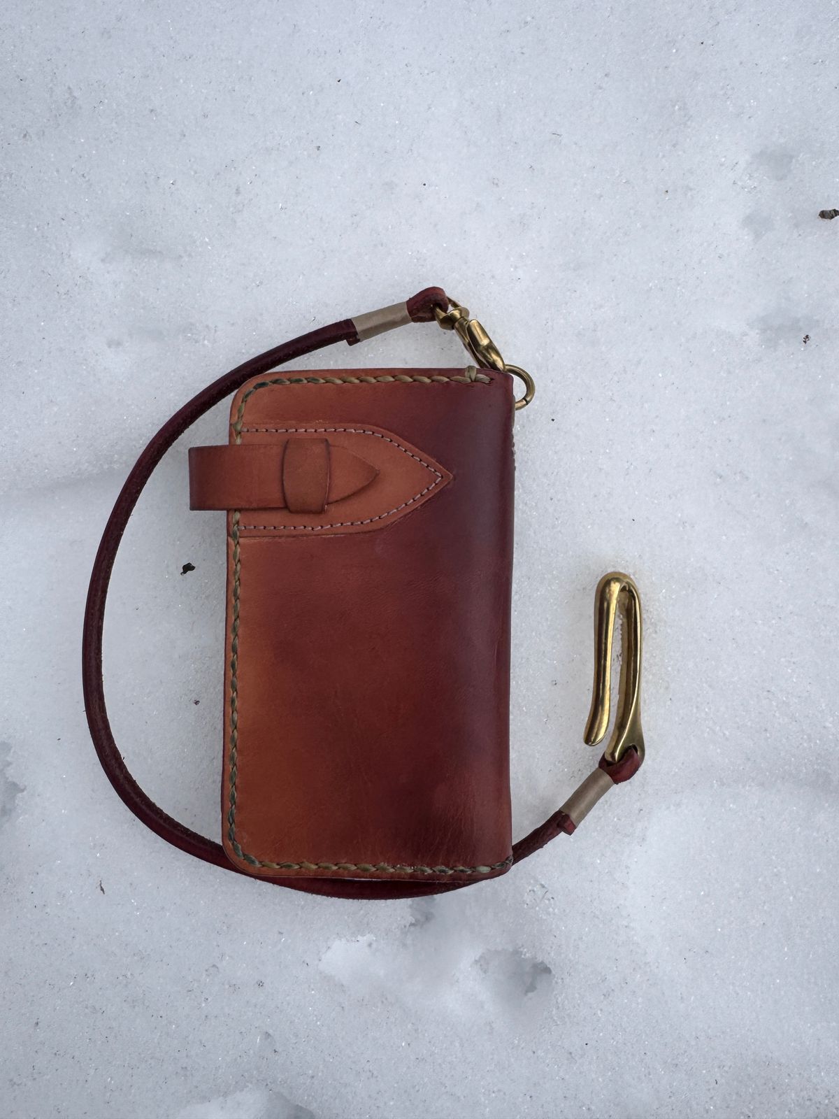 Photo by HLDM on December 4, 2025 of the Voyej Wallet in Unknown Natural Veg Tan.