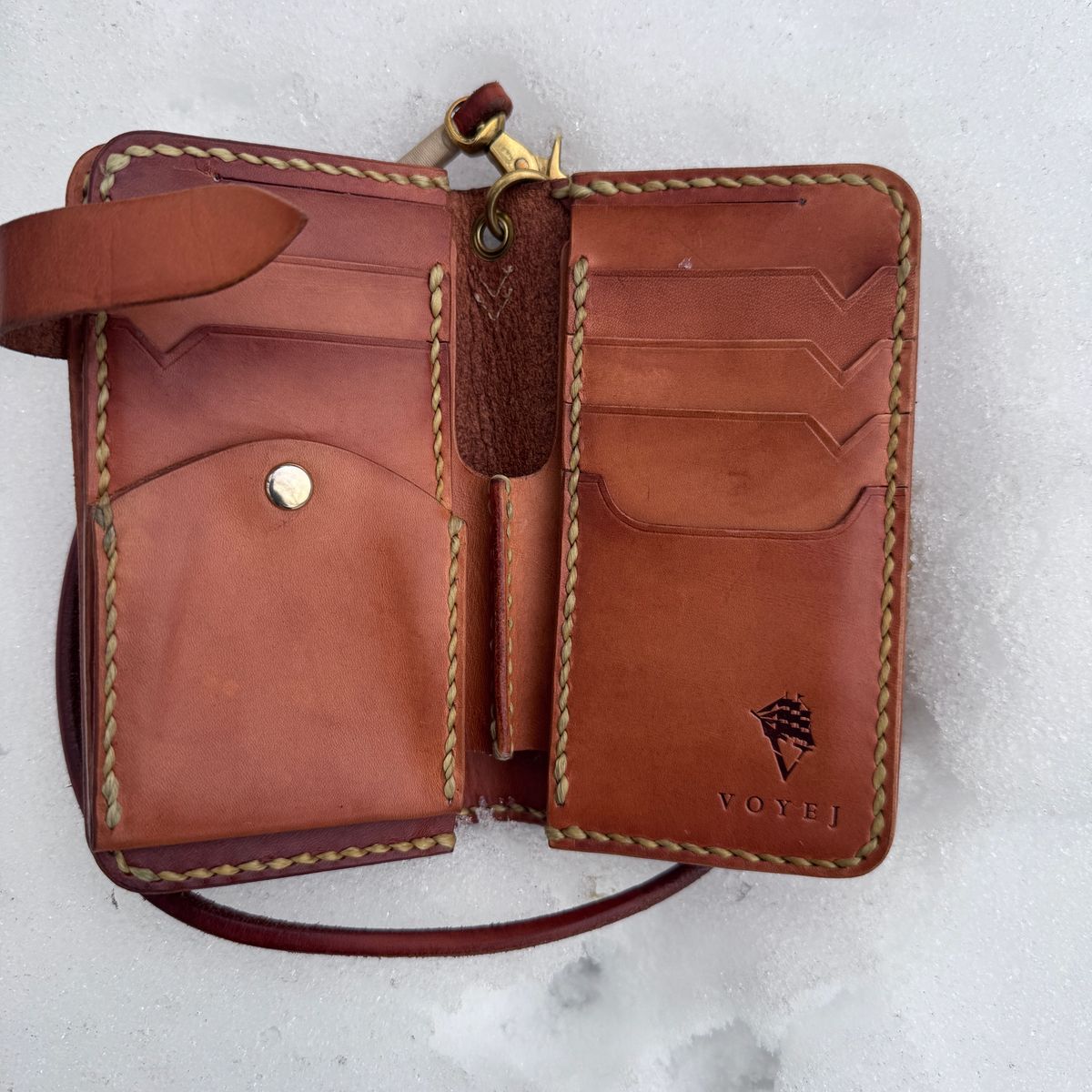 Photo by HLDM on December 4, 2025 of the Voyej Wallet in Unknown Natural Veg Tan.