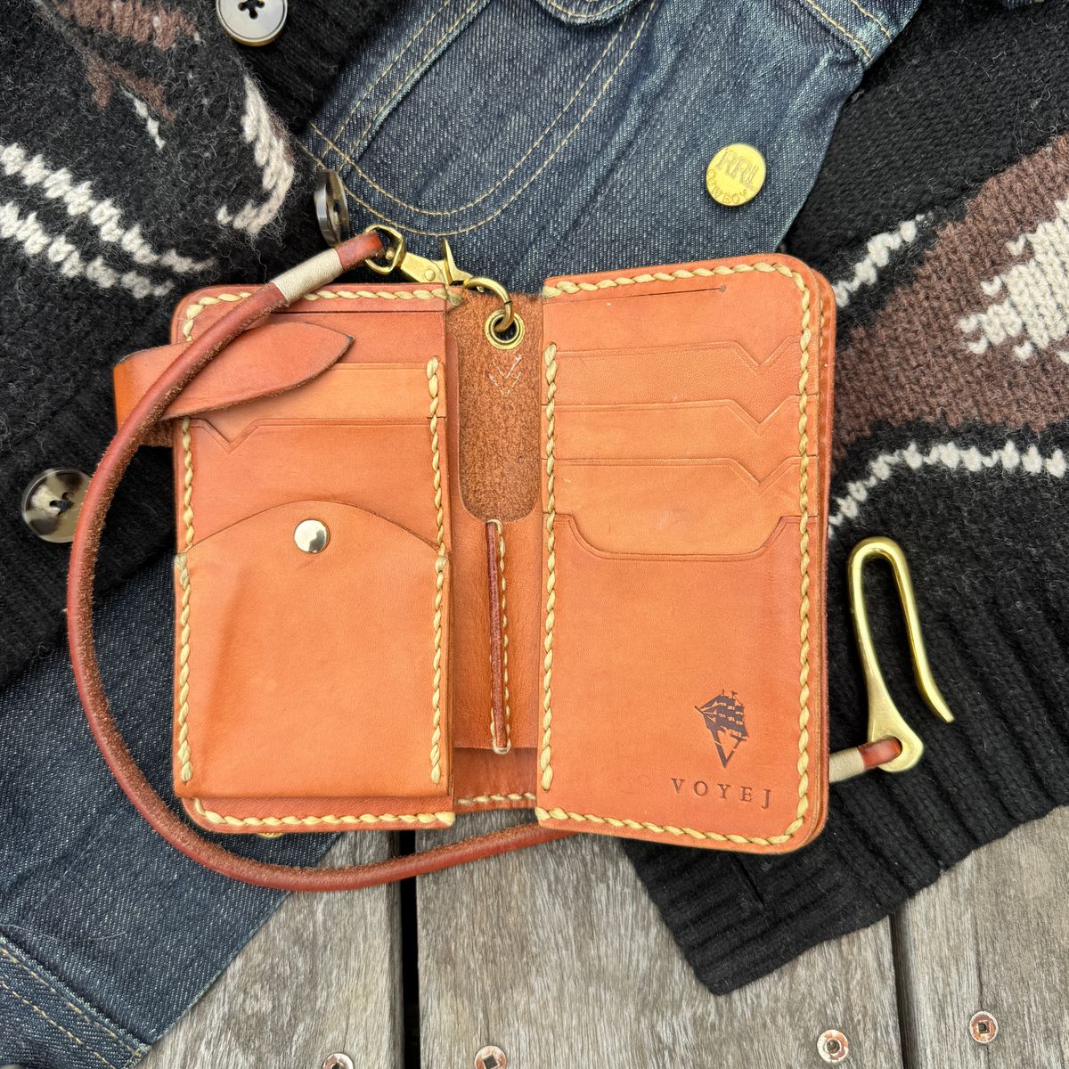 Photo by HLDM on March 4, 2026 of the Voyej Wallet in Unknown Natural Veg Tan.