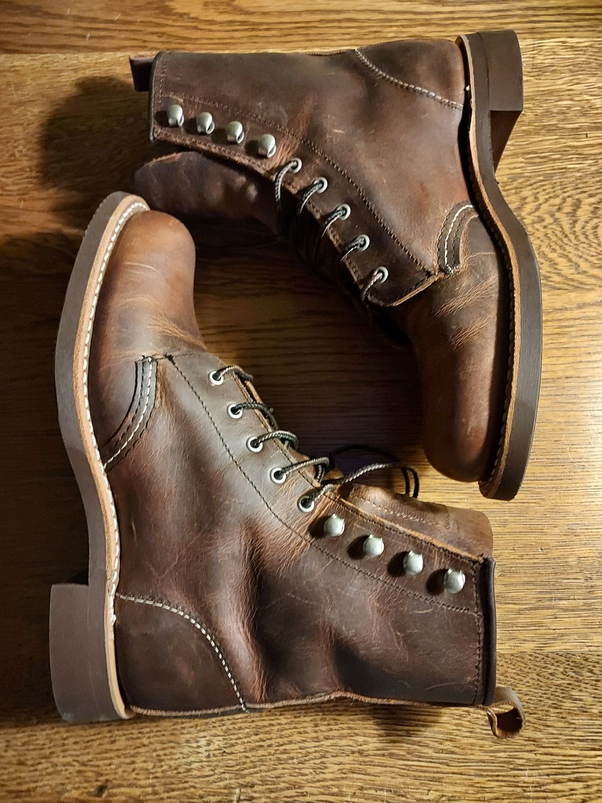 Photo by River on December 5, 2023 of the Red Wing Silversmith in S.B. Foot Copper Rough and Tough.