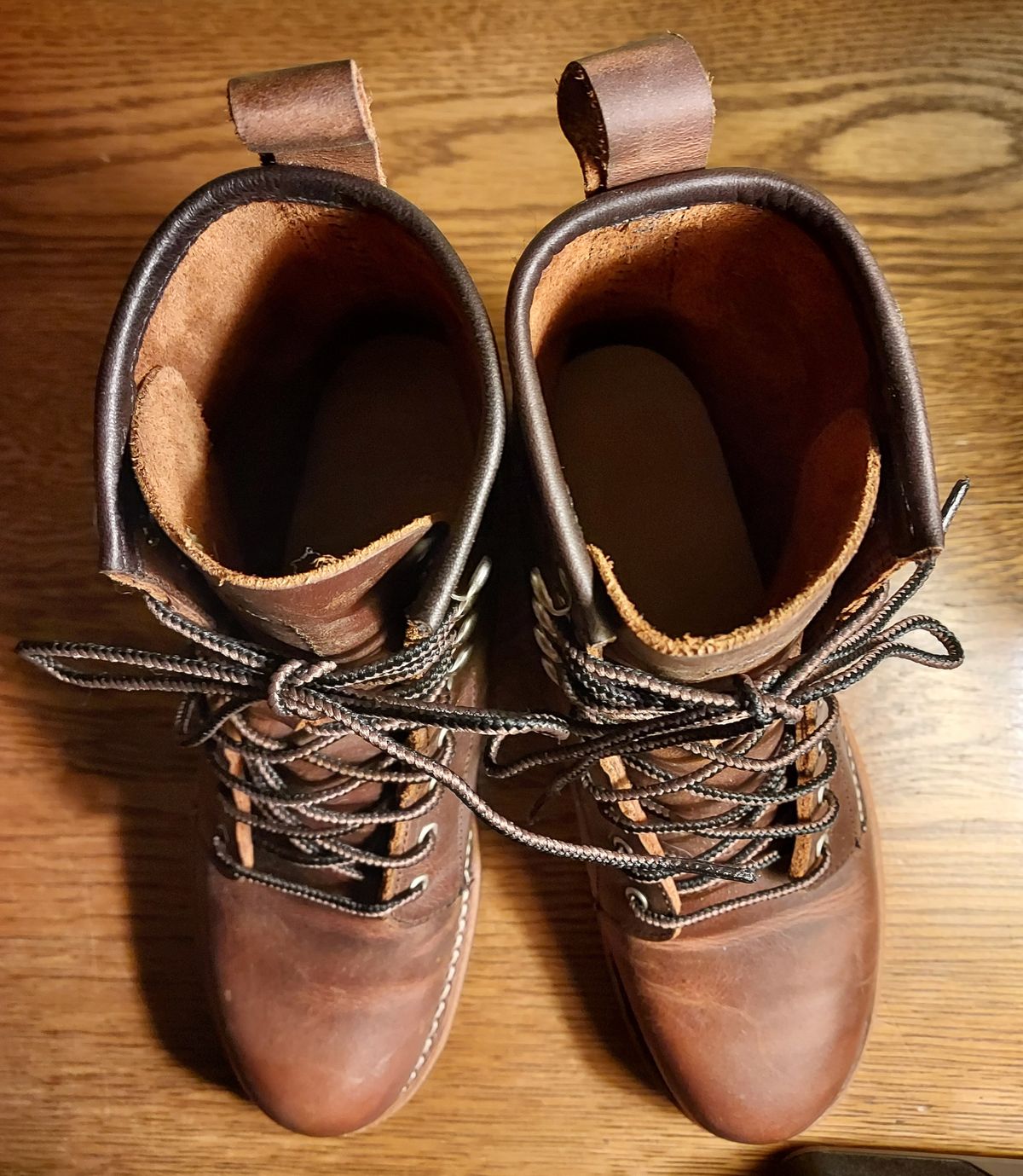 Photo by River on December 5, 2023 of the Red Wing Silversmith in S.B. Foot Copper Rough and Tough.