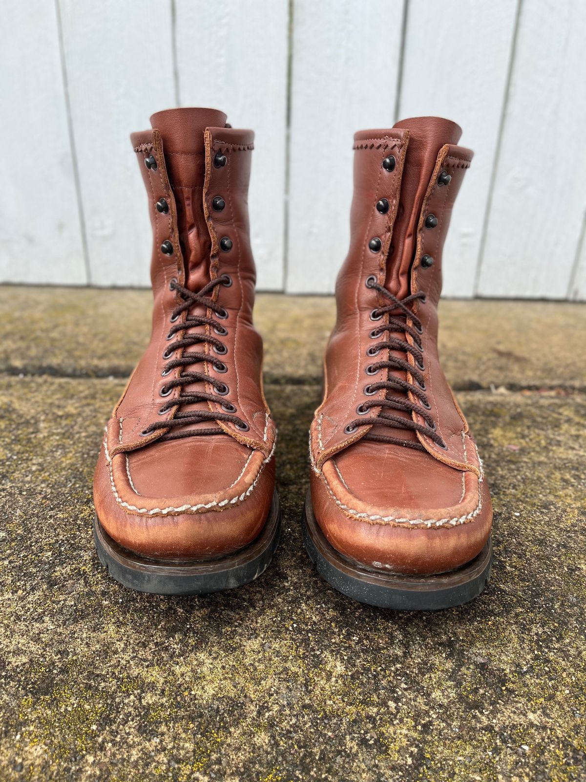 Photo by philbert on November 2, 2022 of the Russell Moccasin Co. Woodcock TLC in Richard Hoffmans Tan German Elk.
