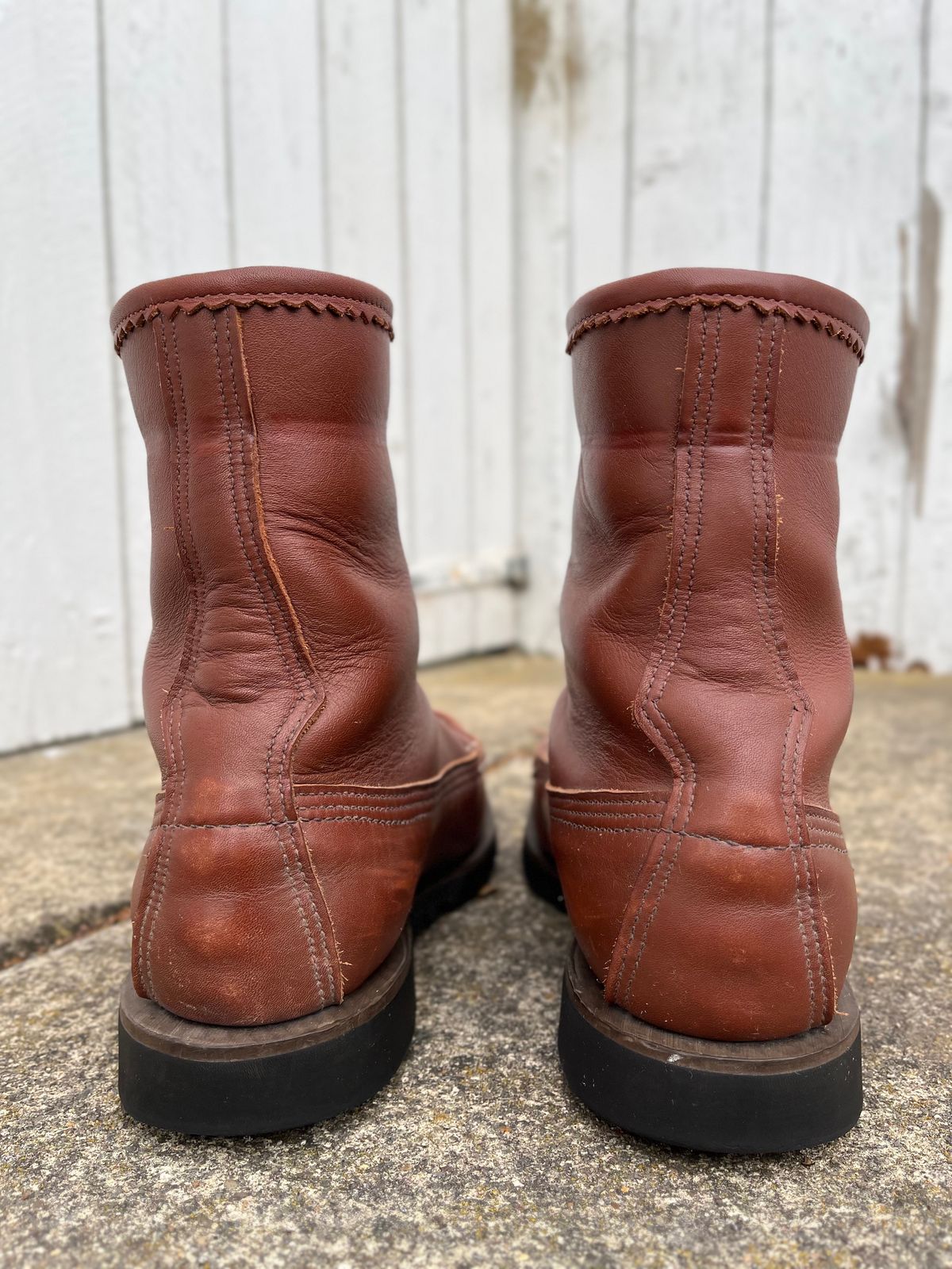 Photo by philbert on February 4, 2023 of the Russell Moccasin Co. Woodcock TLC in Richard Hoffmans Tan German Elk.