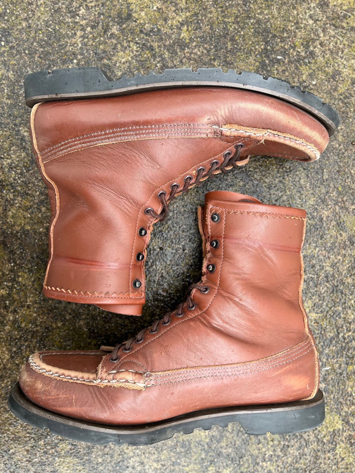 Photo by philbert on March 4, 2023 of the Russell Moccasin Co. Woodcock TLC in Richard Hoffmans Tan German Elk.