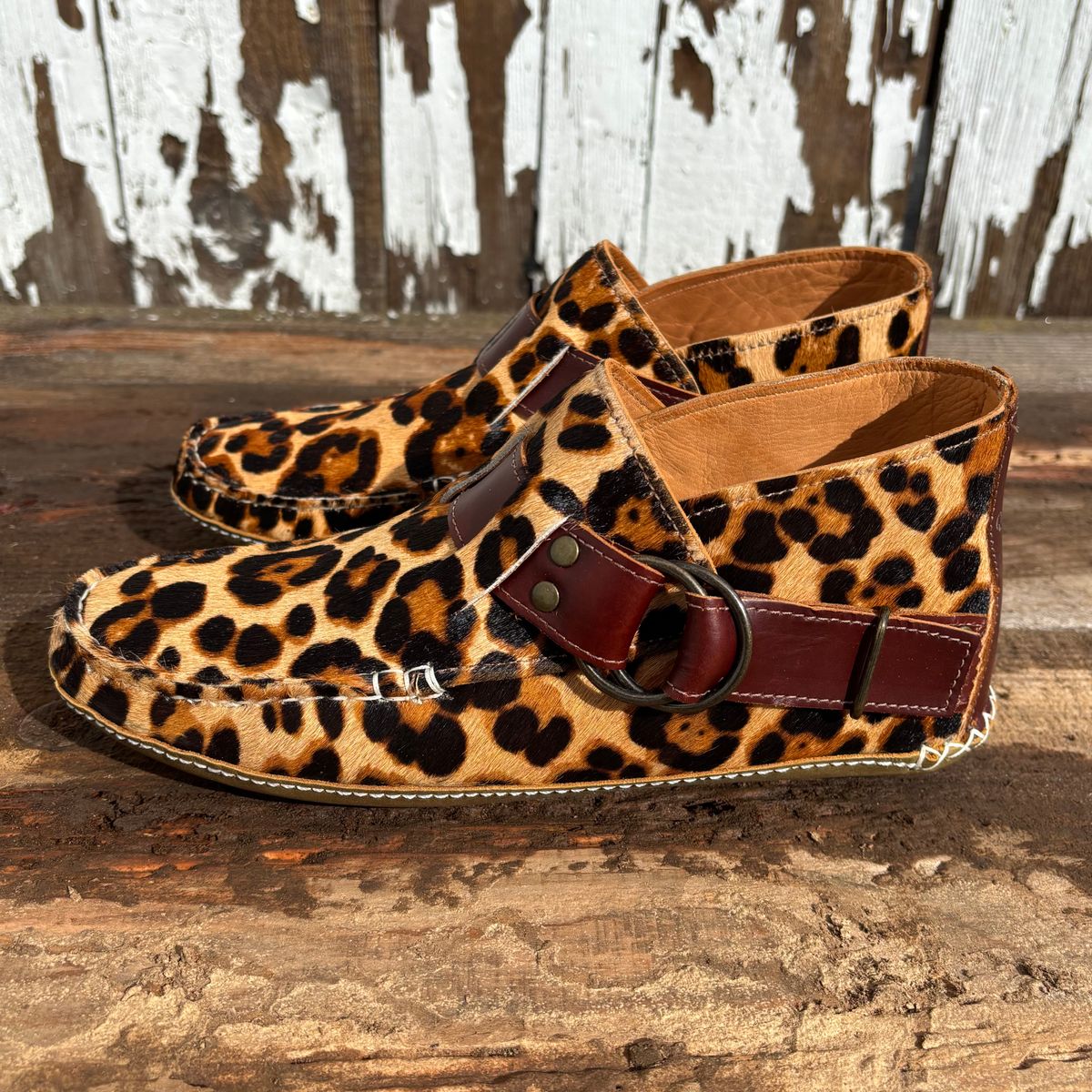 Photo by philbert on October 1, 2025 of the Quoddy Classic Ring Boot in Leopard Print Hair On Calf.