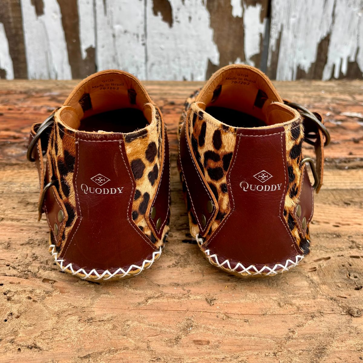 Photo by philbert on November 1, 2025 of the Quoddy Classic Ring Boot in Leopard Print Hair On Calf.