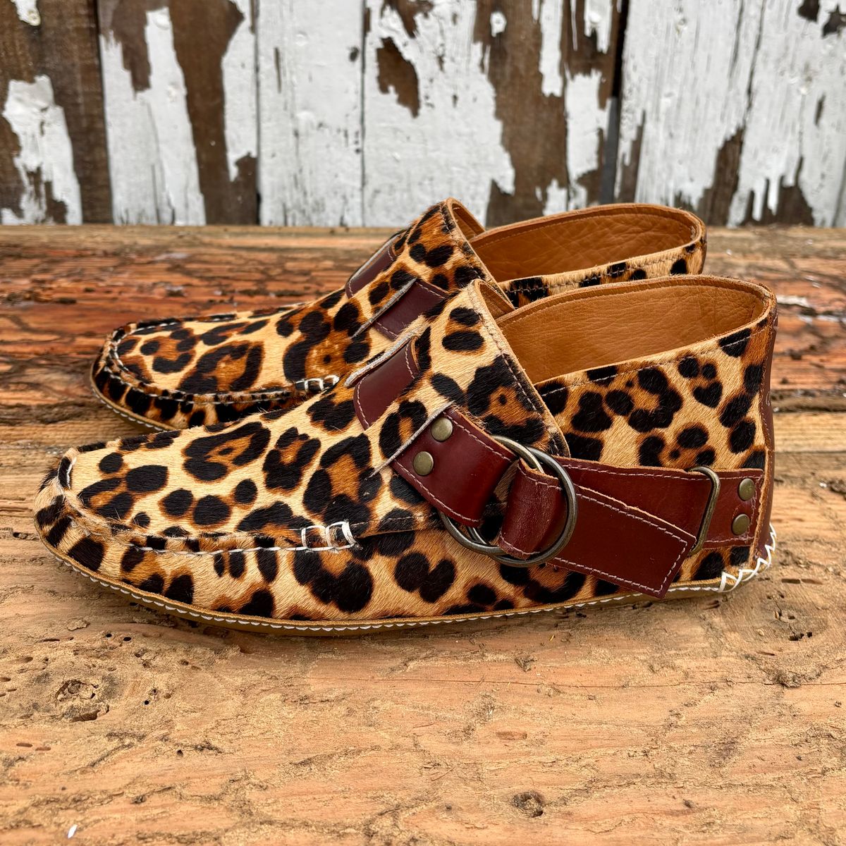 Photo by philbert on November 1, 2025 of the Quoddy Classic Ring Boot in Leopard Print Hair On Calf.