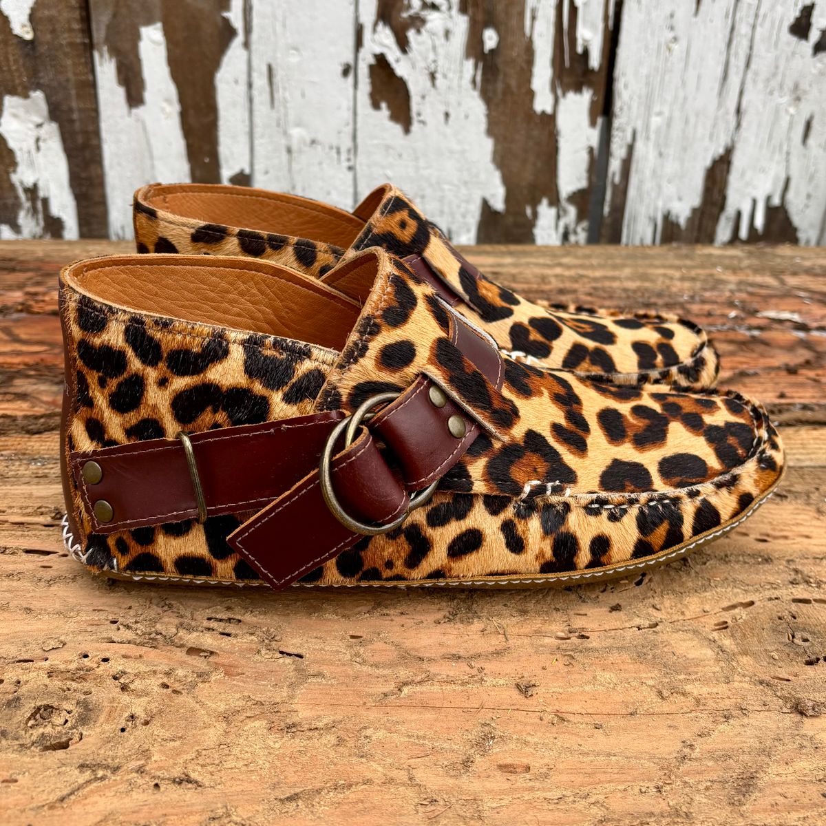 Photo by philbert on November 1, 2025 of the Quoddy Classic Ring Boot in Leopard Print Hair On Calf.