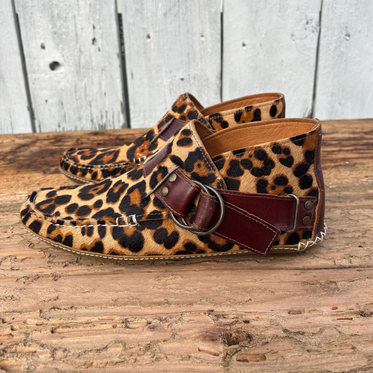 Photo by philbert on December 1, 2025 of the Quoddy Classic Ring Boot in Leopard Print Hair On Calf.