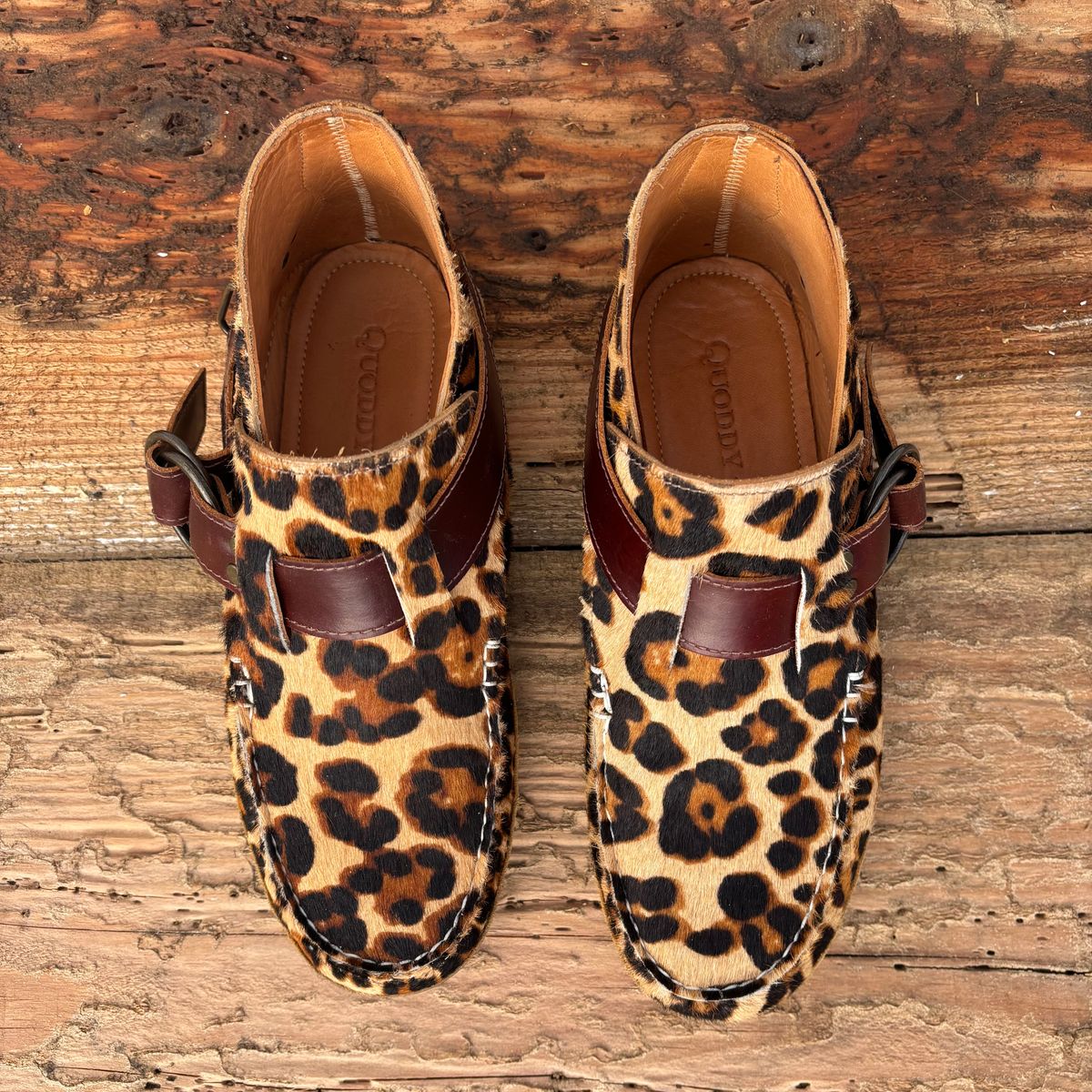 Photo by philbert on December 1, 2025 of the Quoddy Classic Ring Boot in Leopard Print Hair On Calf.