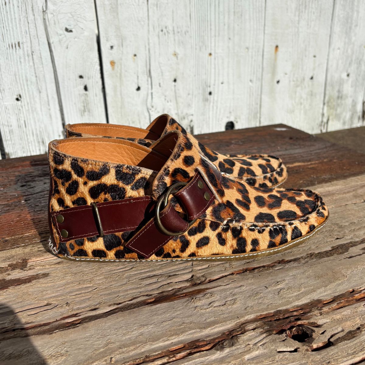 Photo by philbert on January 3, 2026 of the Quoddy Classic Ring Boot in Leopard Print Hair On Calf.