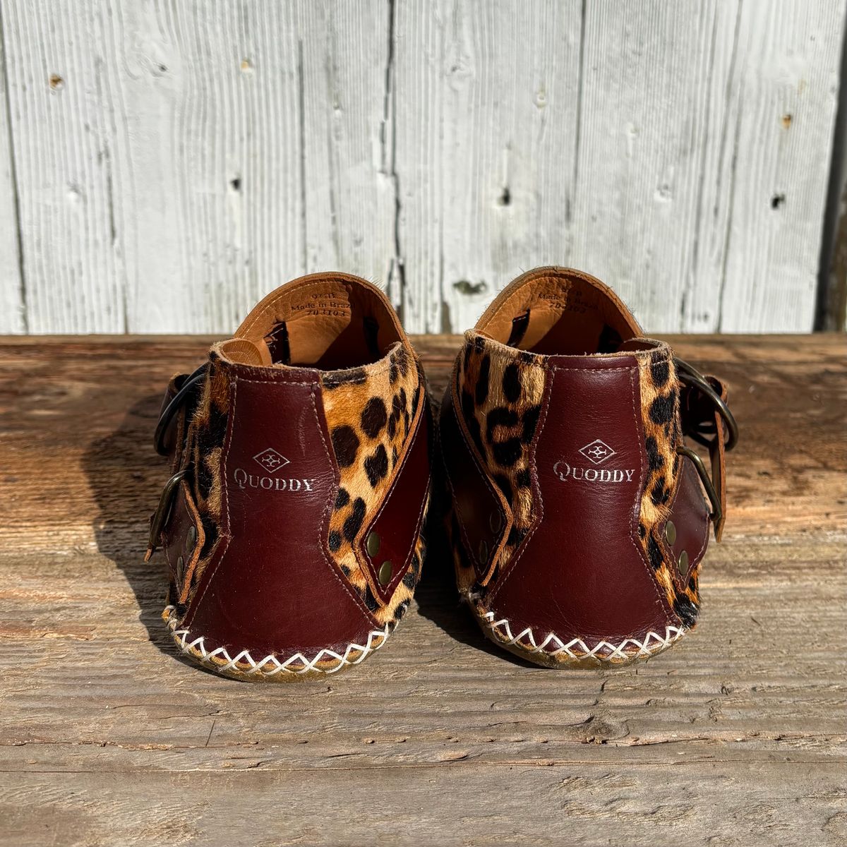 Photo by philbert on February 2, 2026 of the Quoddy Classic Ring Boot in Leopard Print Hair On Calf.