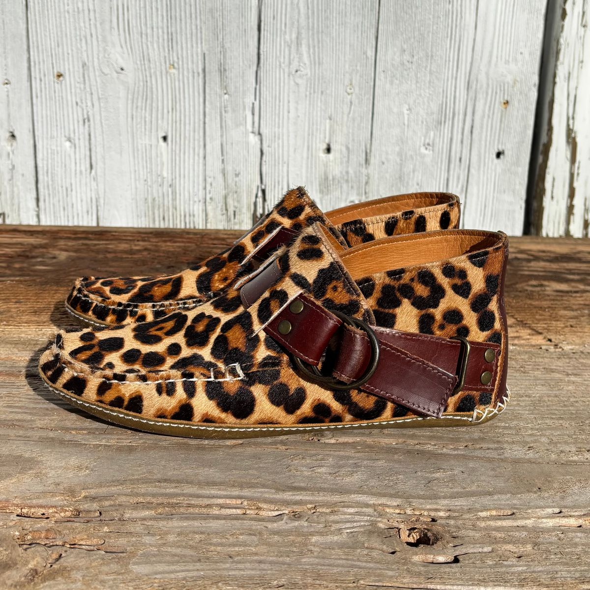 Photo by philbert on February 2, 2026 of the Quoddy Classic Ring Boot in Leopard Print Hair On Calf.