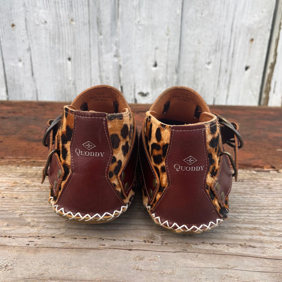 Photo by philbert on March 4, 2026 of the Quoddy Classic Ring Boot in Leopard Print Hair On Calf.