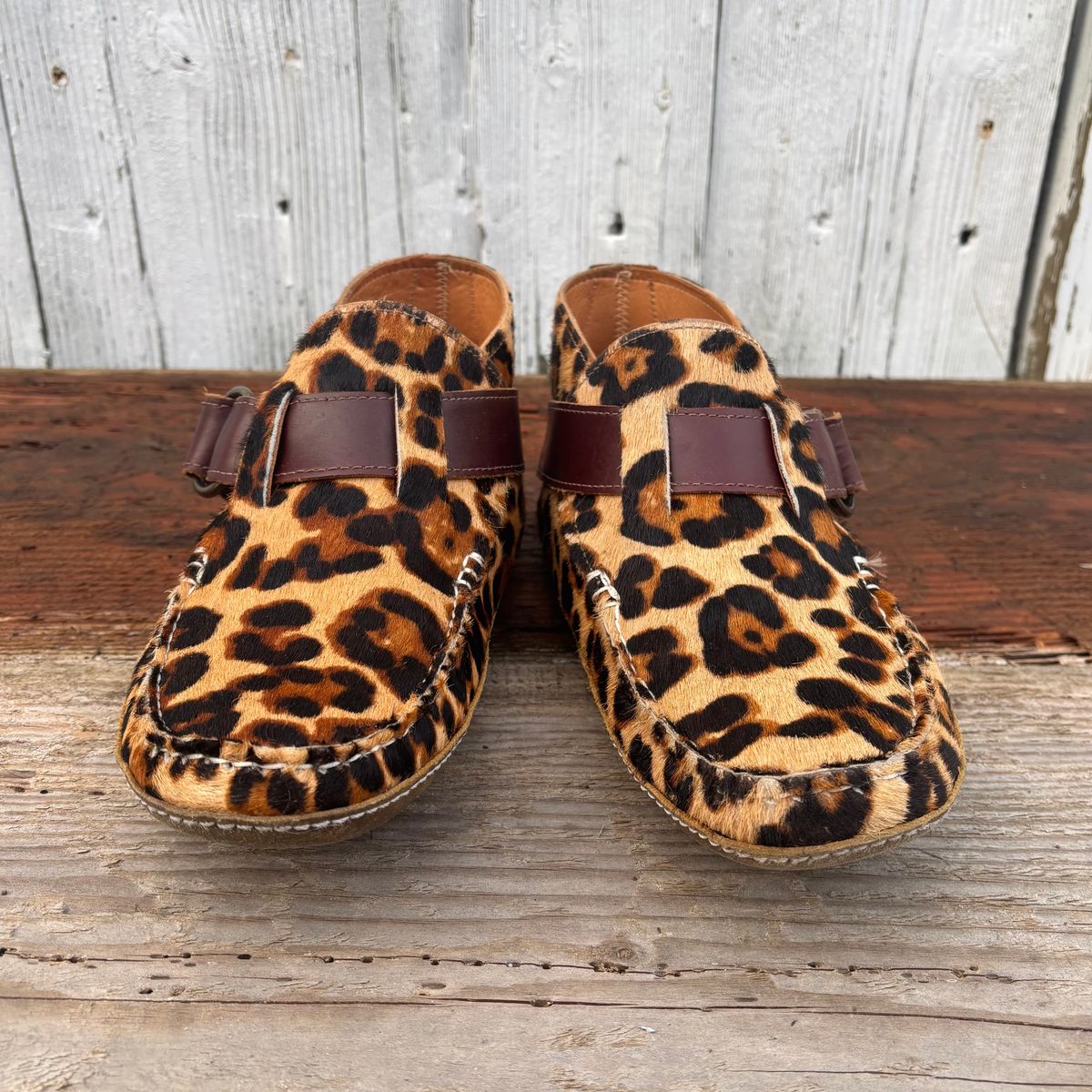 Photo by philbert on March 4, 2026 of the Quoddy Classic Ring Boot in Leopard Print Hair On Calf.