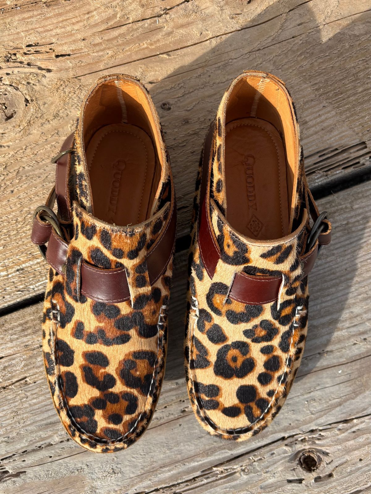 Photo by philbert on April 5, 2026 of the Quoddy Classic Ring Boot in Leopard Print Hair On Calf.