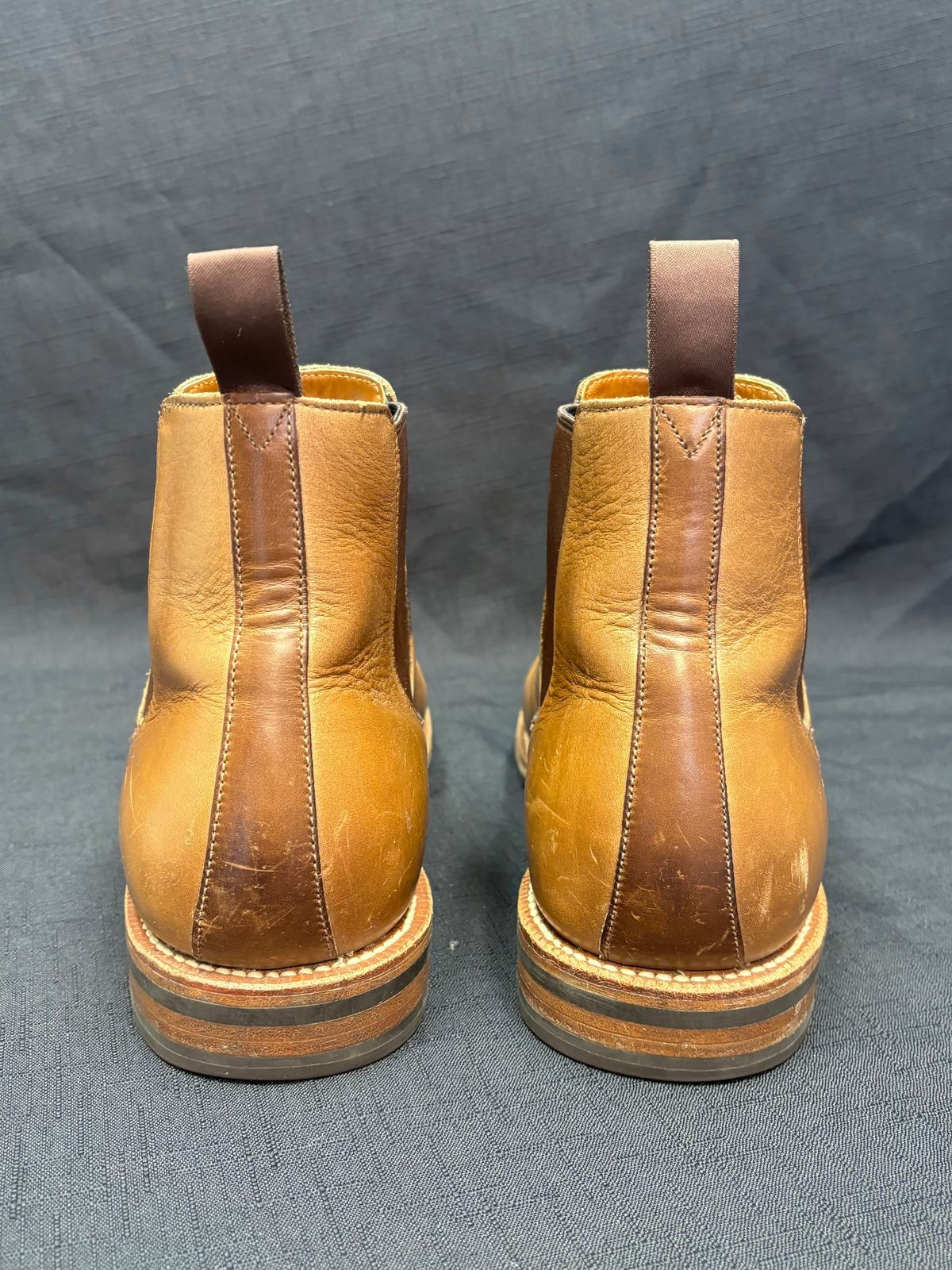 Photo by philbert on November 3, 2024 of the Grant Stone Chelsea Boot in Horween Dune Chromexcel.