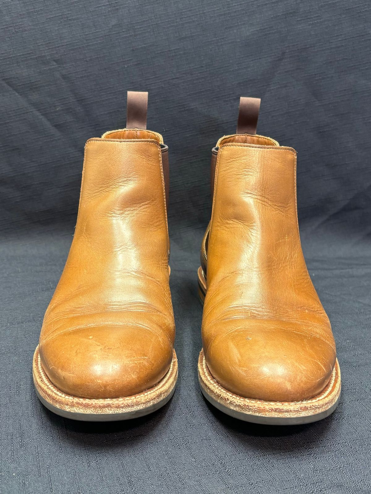 Photo by philbert on November 3, 2024 of the Grant Stone Chelsea Boot in Horween Dune Chromexcel.
