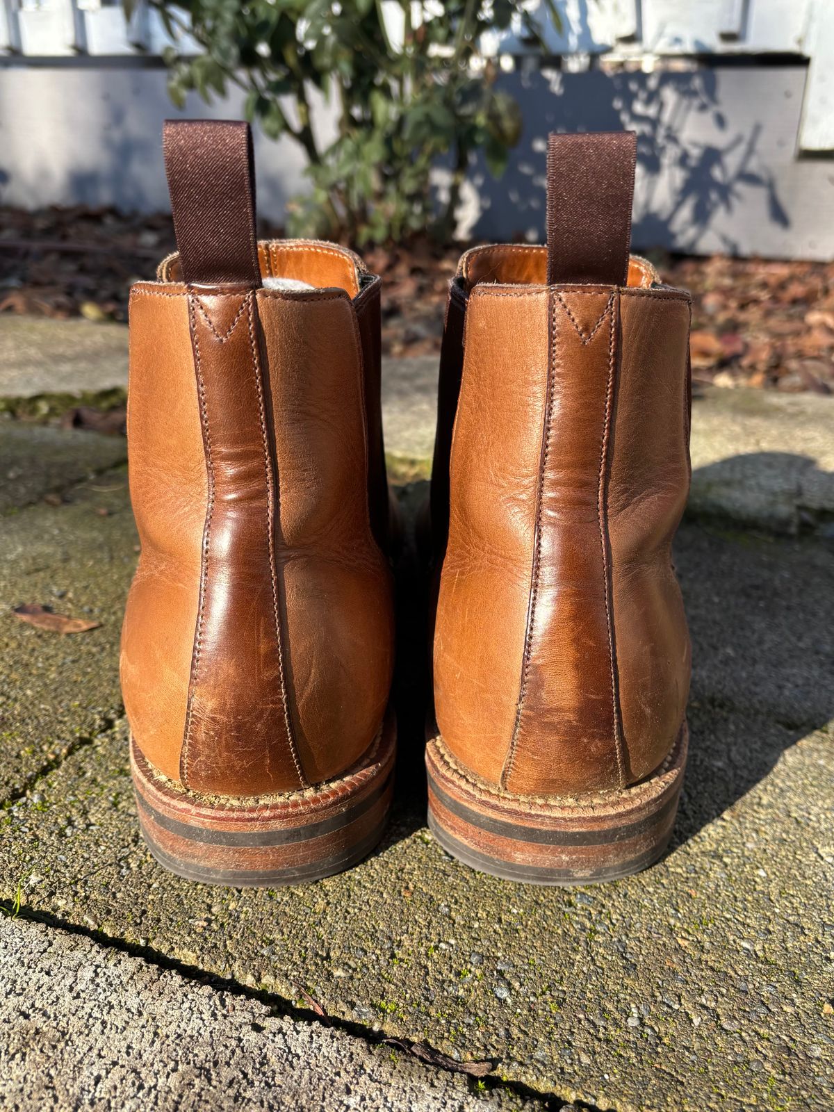 Photo by philbert on December 4, 2024 of the Grant Stone Chelsea Boot in Horween Dune Chromexcel.