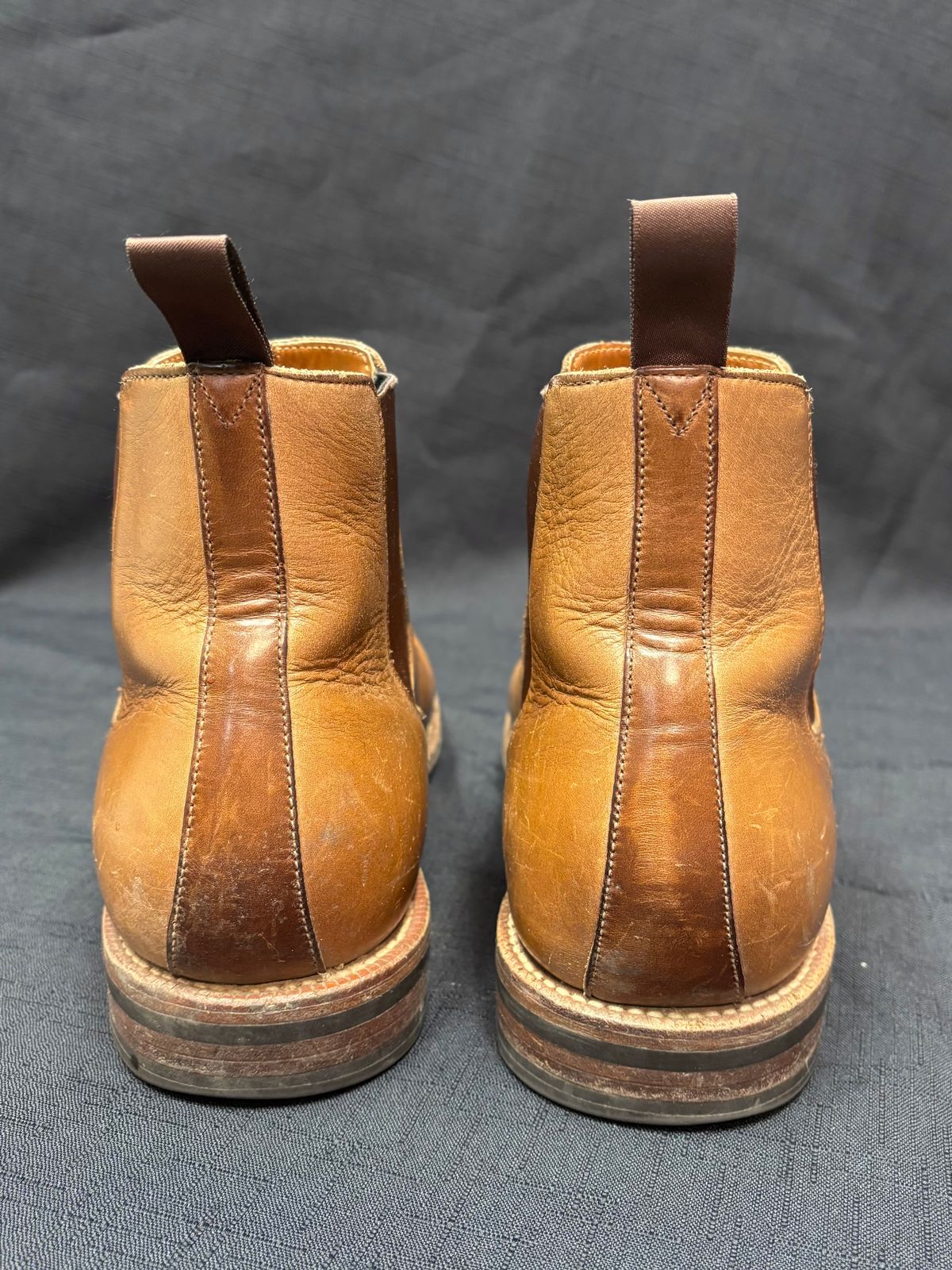 Photo by philbert on January 5, 2025 of the Grant Stone Chelsea Boot in Horween Dune Chromexcel.