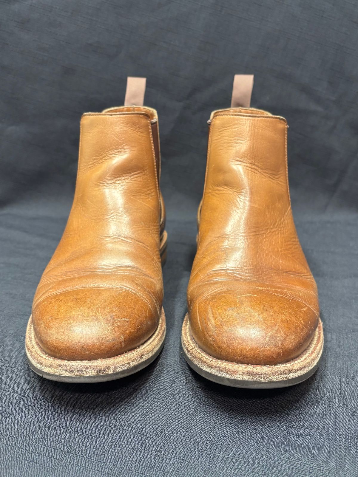 Photo by philbert on January 5, 2025 of the Grant Stone Chelsea Boot in Horween Dune Chromexcel.
