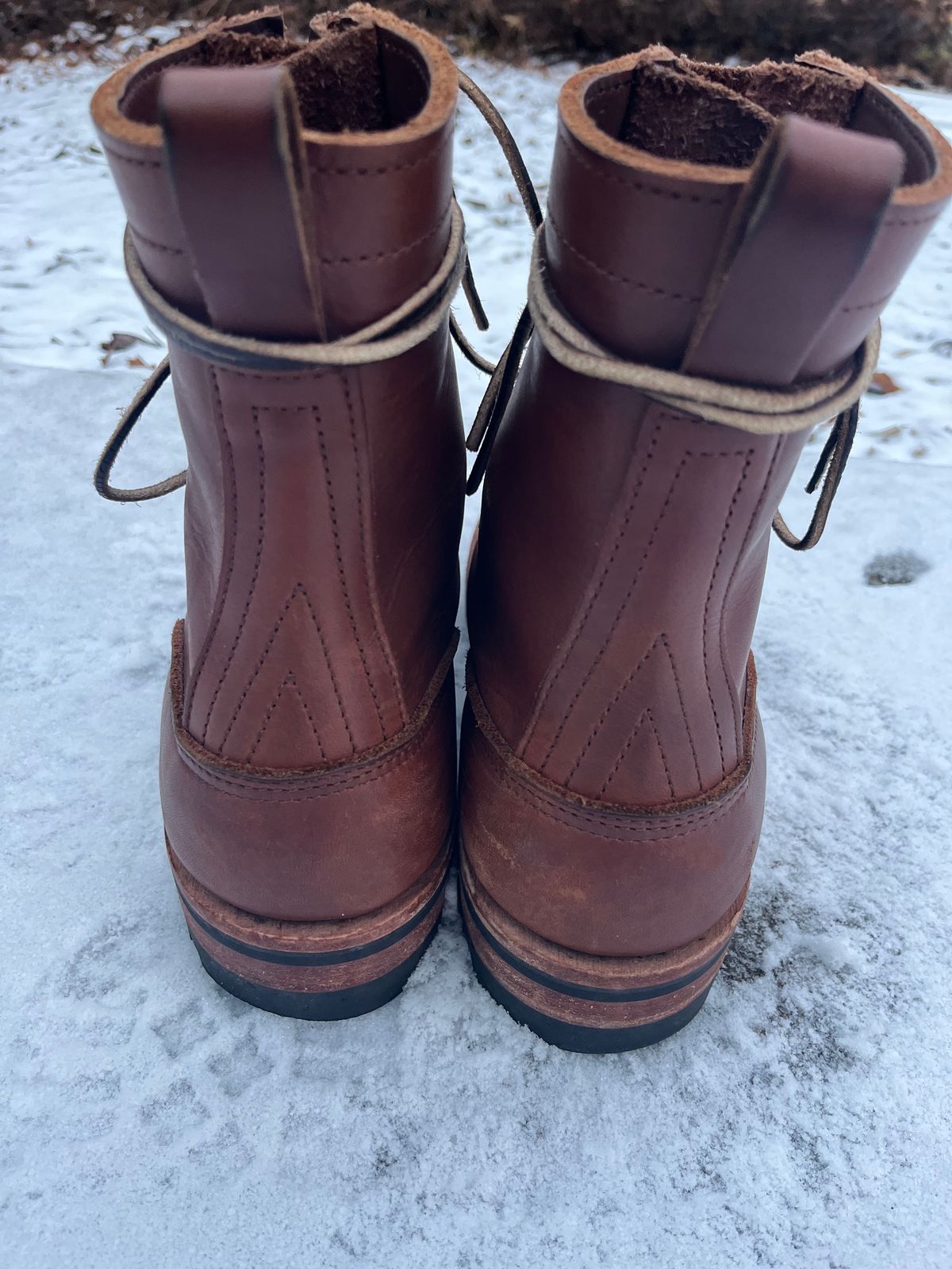 Photo by DiscoBiscuits on January 1, 2024 of the Nicks Overlander in Seidel 1964 Brown.