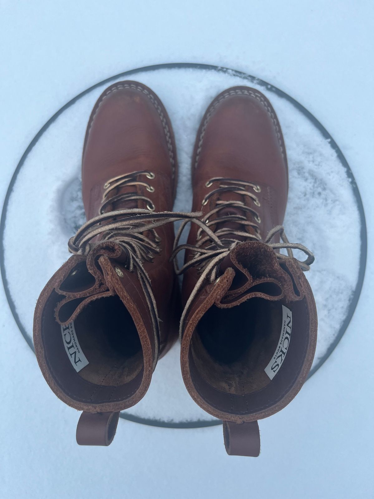 Photo by DiscoBiscuits on January 1, 2024 of the Nicks Overlander in Seidel 1964 Brown.