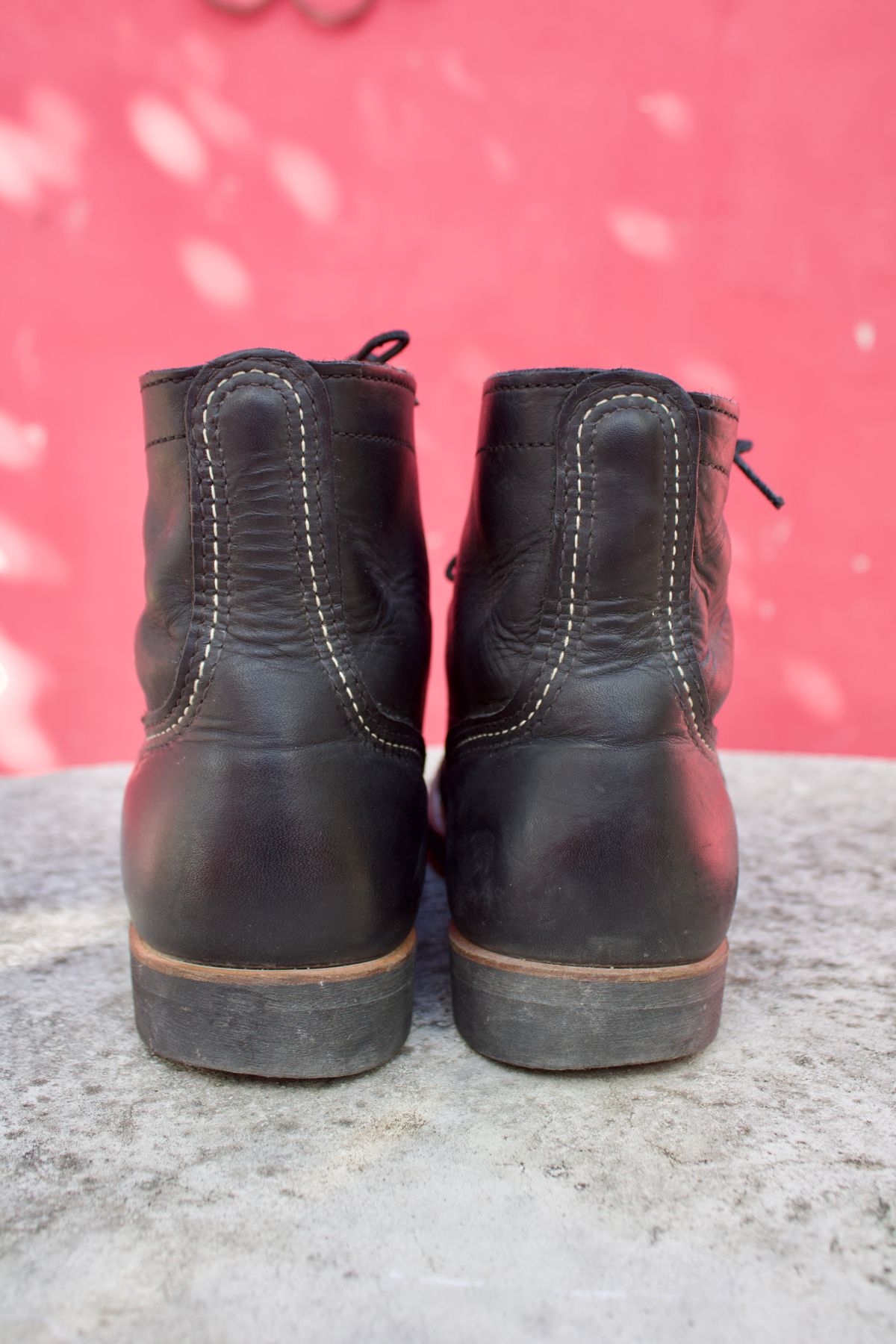 Photo by TangibleLily929 on December 1, 2025 of the Redwing Iron Ranger #8084 in Black Harness Leather.