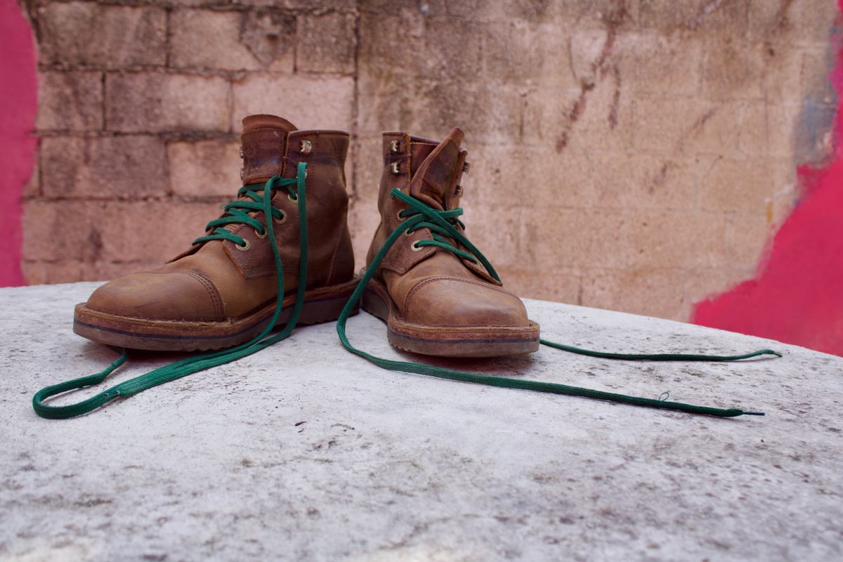 Photo by TangibleLily929 on December 1, 2025 of the Jim Green 719 in Bronco Oily Pull Up.