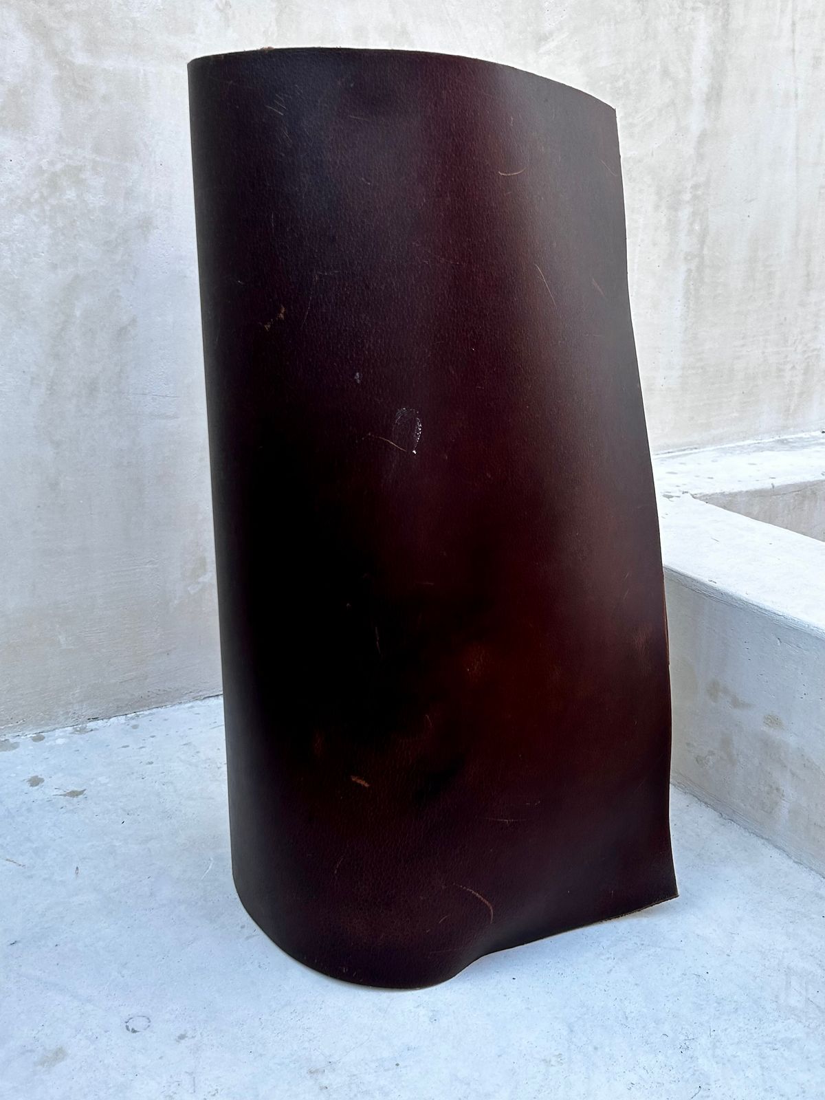 Photo by TangibleLily929 on December 5, 2025 of the Lefarc Tannery EAGLE in buffalo leather Crome And Wax Tanned.