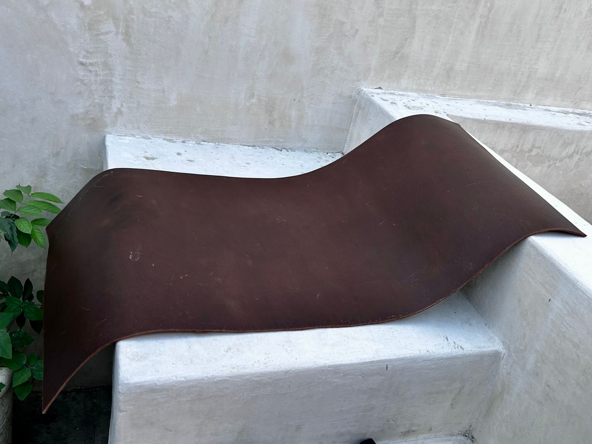 Photo by TangibleLily929 on December 5, 2025 of the Lefarc Tannery EAGLE in buffalo leather Crome And Wax Tanned.