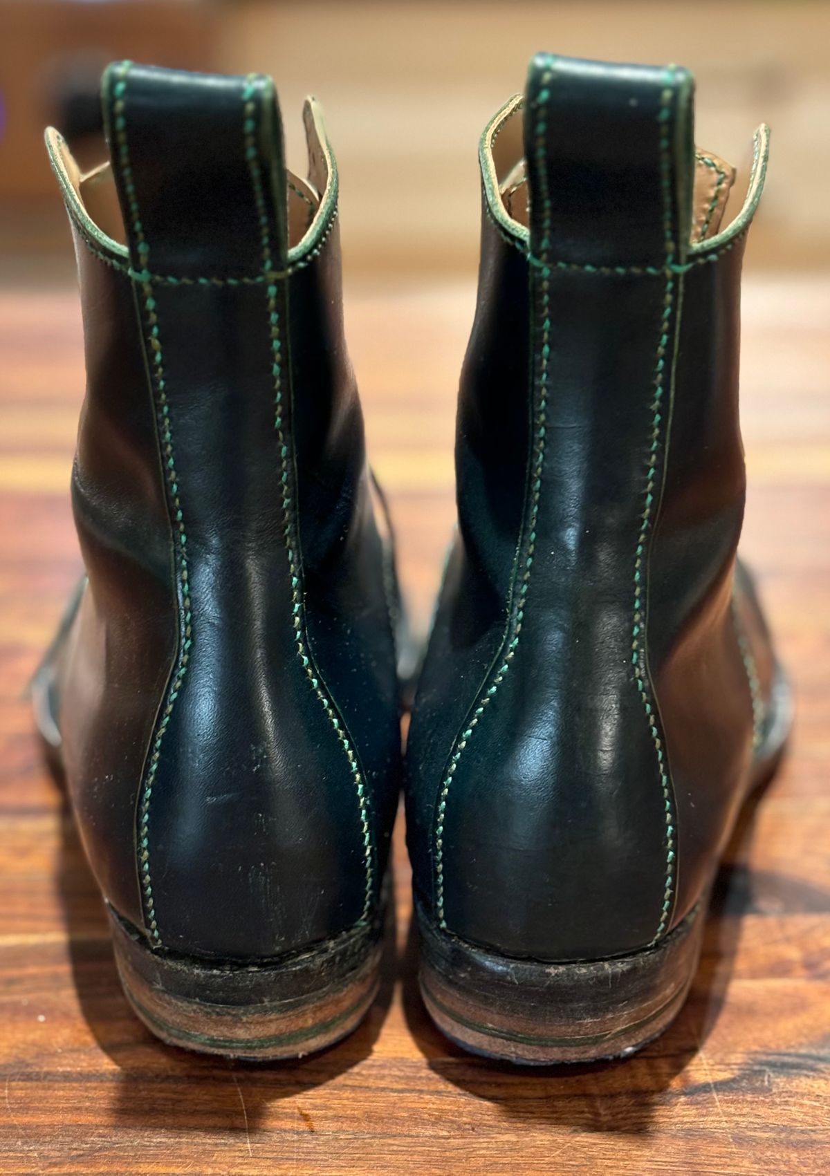 Photo by gittyduncan on January 3, 2024 of the Gitty Duncan Dance boot 001 in MPG Apollo Mediterranean Blue.