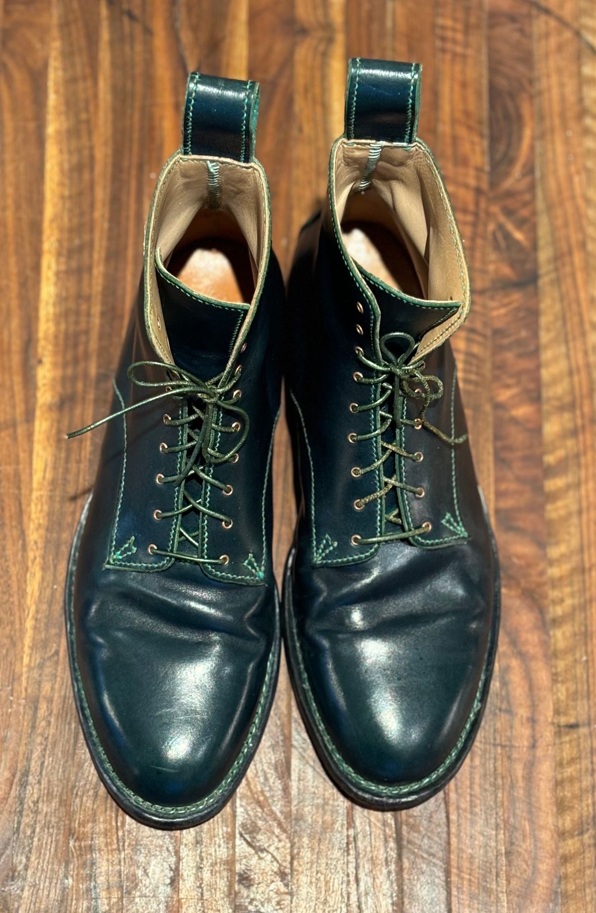Photo by gittyduncan on February 6, 2024 of the Gitty Duncan Dance boot 001 in MPG Apollo Mediterranean Blue.