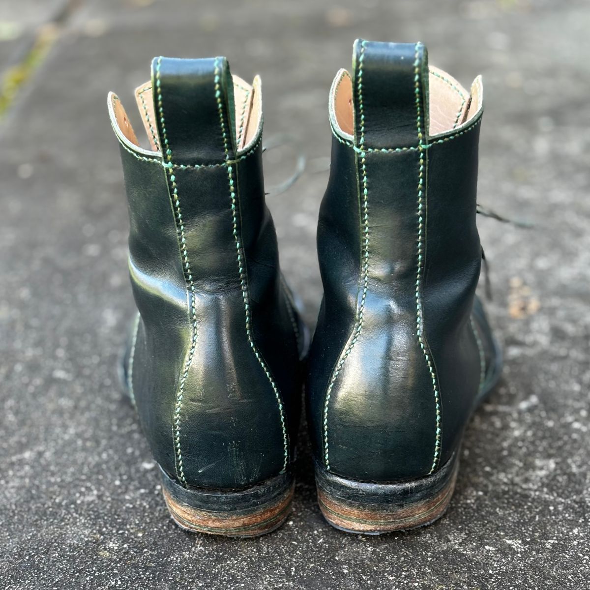 Photo by gittyduncan on April 2, 2024 of the Gitty Duncan Dance boot 001 in MPG Apollo Mediterranean Blue.