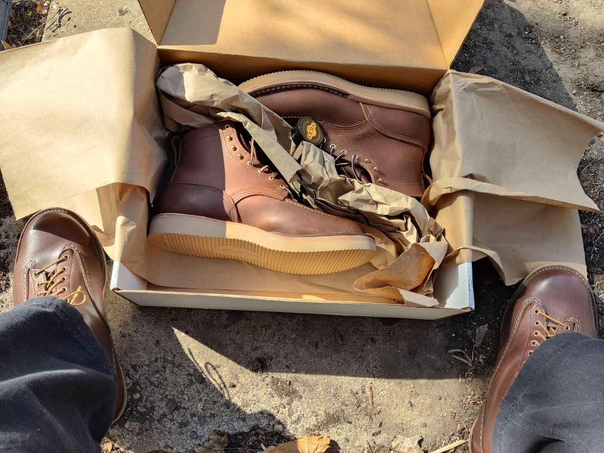 Photo by WhileyRasqual on March 11, 2024 of the Nicks Moc Toe in Seidel 1964 Brown.