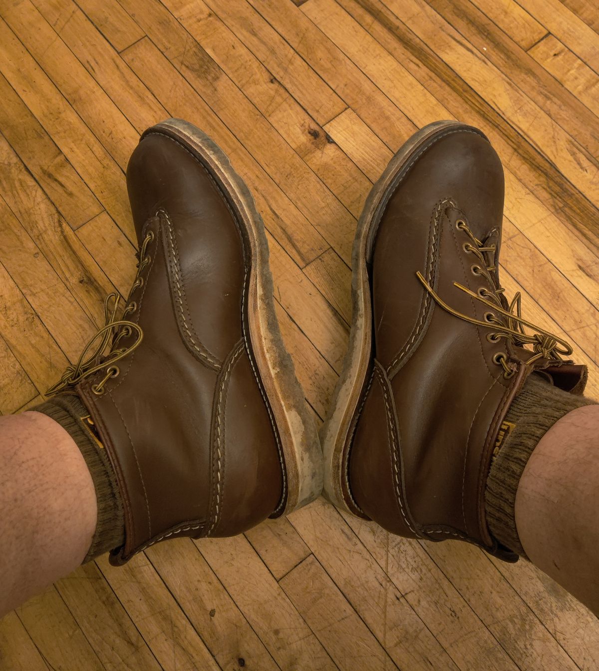 Photo by WhileyRasqual on November 12, 2023 of the Wesco Jobmaster in Seidel Brown Oil Tan.