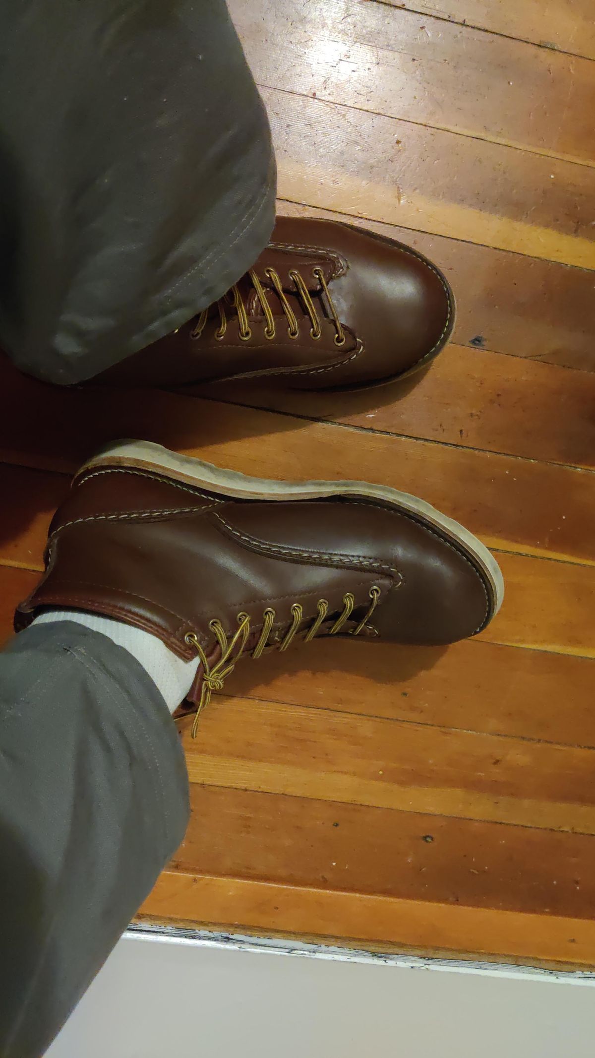 Photo by WhileyRasqual on February 19, 2024 of the Wesco Jobmaster in Seidel Brown Oil Tan.