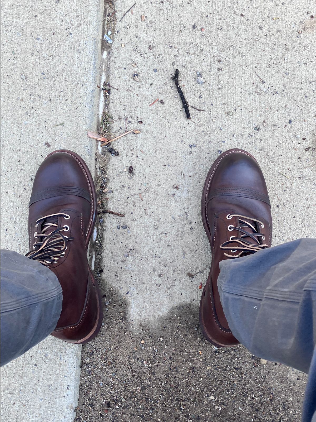 Photo by Triumph865 on May 15, 2022 of the Red Wing Iron Ranger in S.B. Foot Amber Harness.