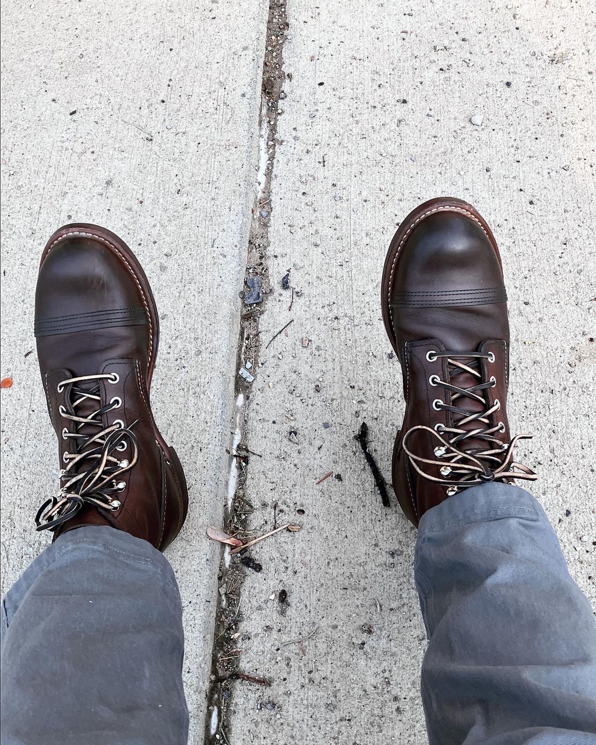 Photo by Triumph865 on September 23, 2023 of the Red Wing Iron Ranger in S.B. Foot Amber Harness.